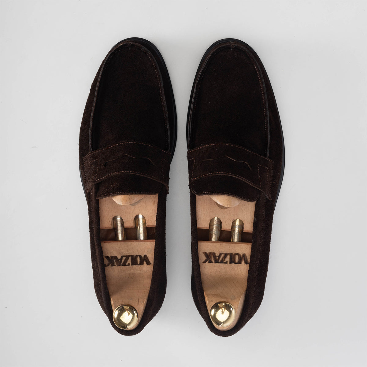 Volzak 5157 mocassin en daim marron