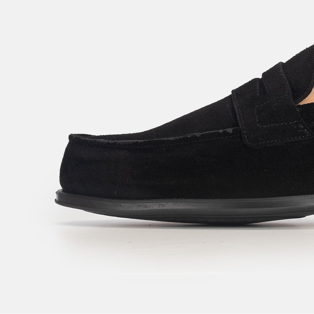 Volzak 5157 mocassin en daim noir