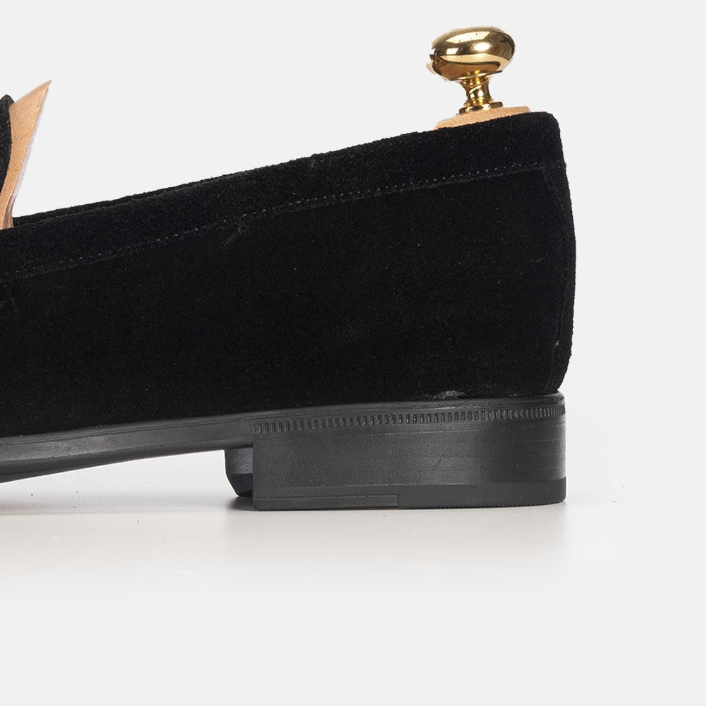 Volzak 5157 mocassin en daim noir