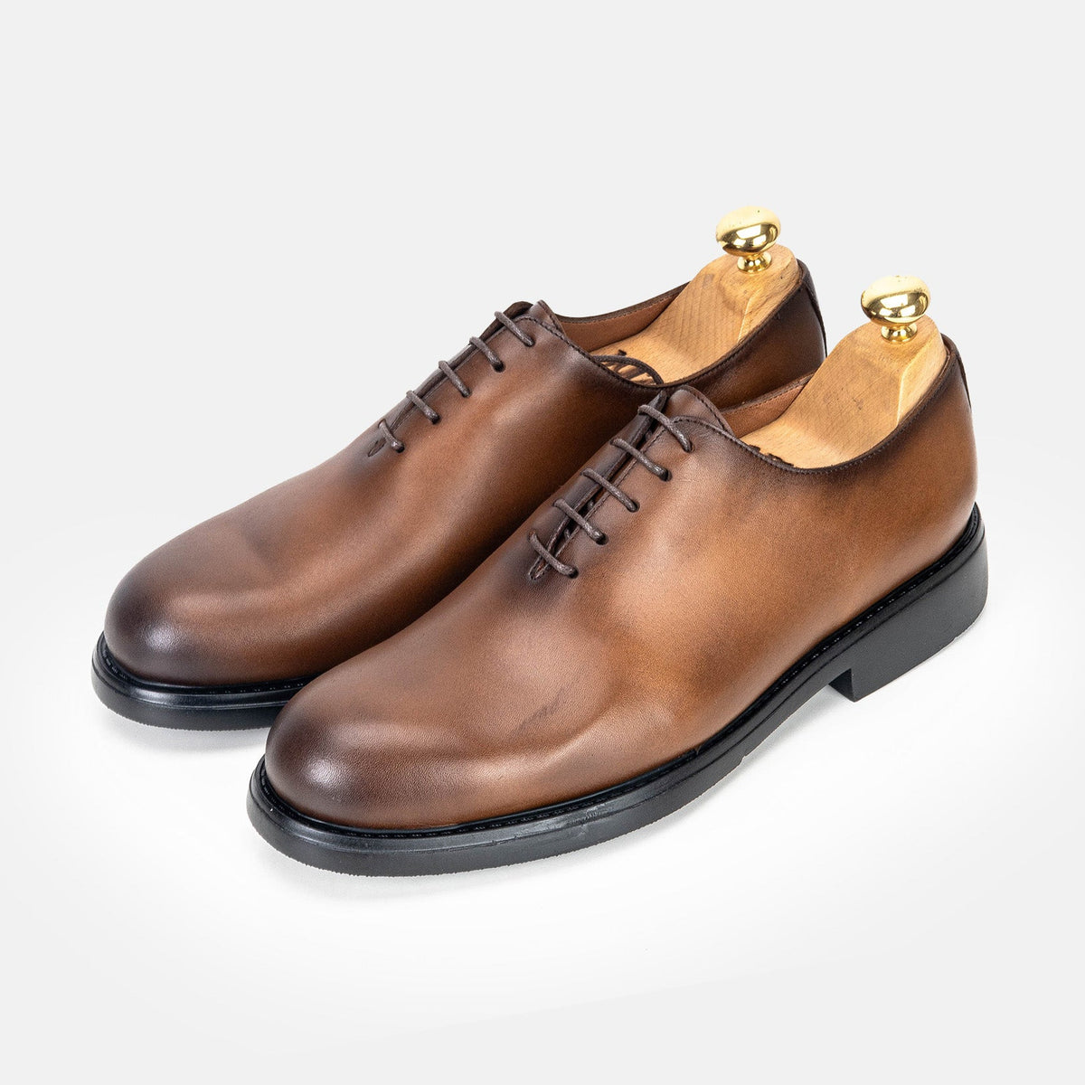 Volzak 5327 chaussure en cuir Marron Vintage