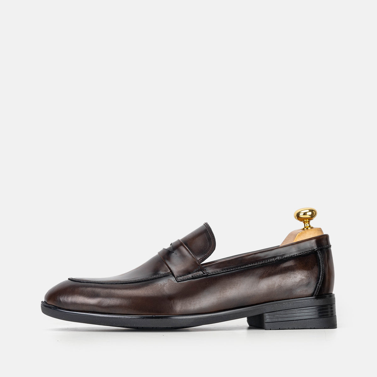 Volzak 5328 chaussure en cuir Démasquable Marron vintage