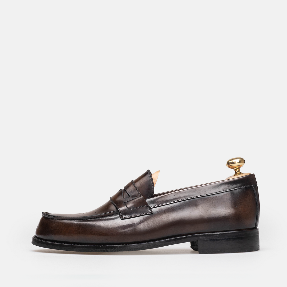 Volzak 5350 chaussure en cuir Démasquable Marron Vintage