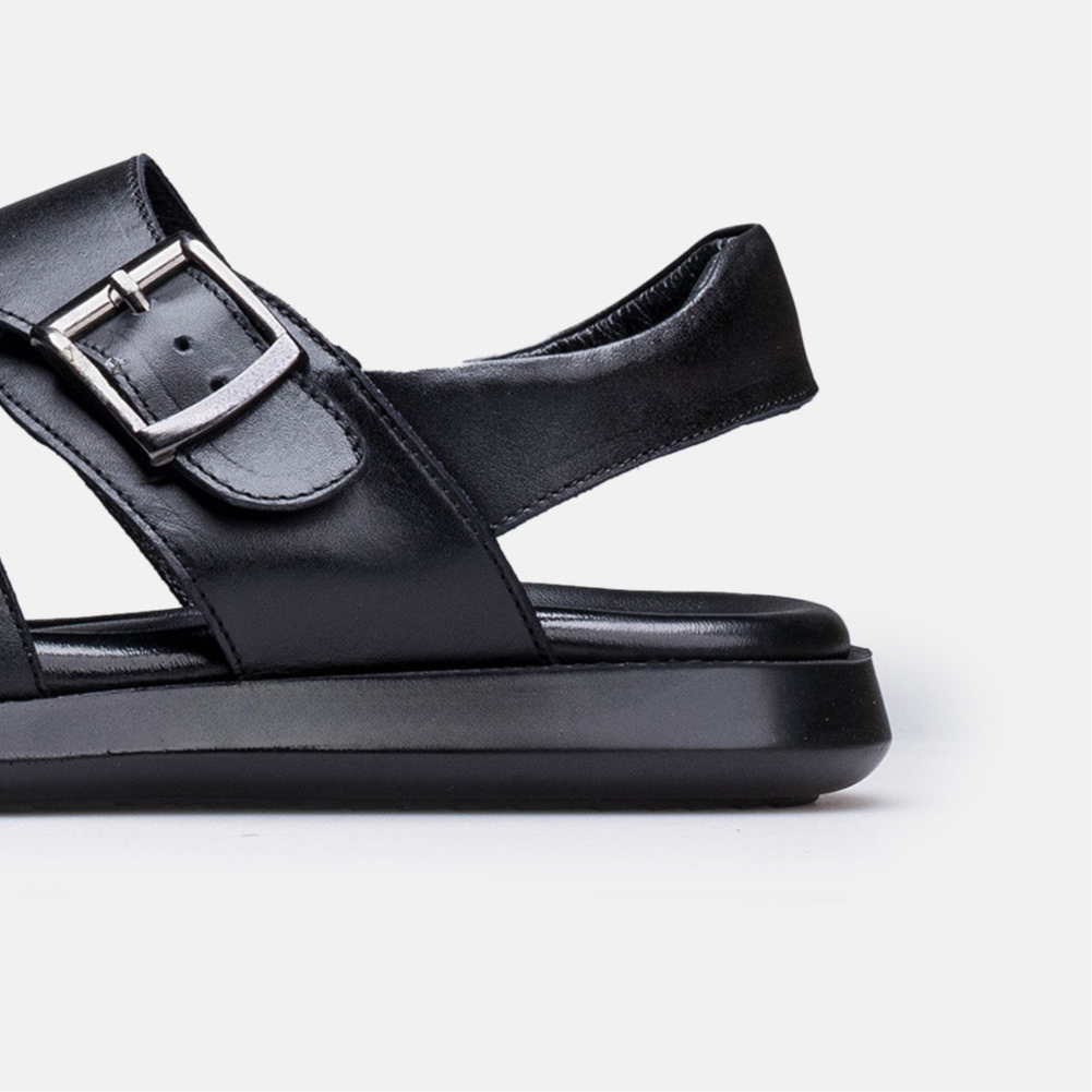 Volzak 5415 Sandale en cuir Noir