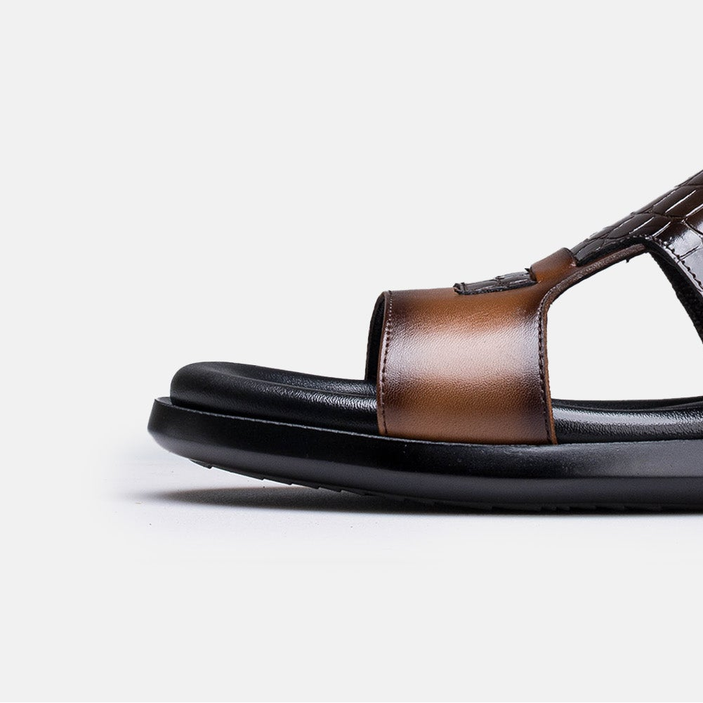 Volzak 5413 Sandale en cuir Marron
