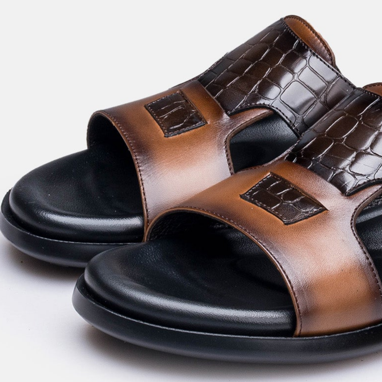 Volzak 5413 Sandale en cuir Marron